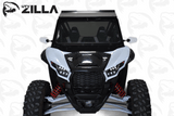 Black Vented KRX Full Glass Windshield with Wiper