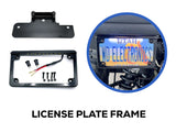 LICENSE PLATE FRAME KIT WITH INTEGRATED LEDS