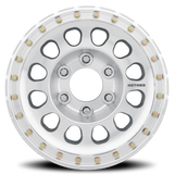 Aluminum Wheels 17x9 Beadlock MR103 Bolt Pattern 6 On 139.7 Offset -12 Lip Size 2.76 Raw Machined Silver Method