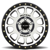 Aluminum Wheels 16x8 NV MR305 Black BM Machined Face-Black Street Loc Method