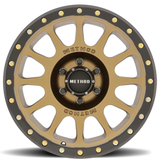 Aluminum Wheels 16x8 NV MR305 Bolt Pattern 6 On 139.7 Offset 0 Lip Size 1.57 Method Bronze BRZ Black Street Loc Method