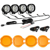 P4 Series | 4 Inch 90W Round LED Driving Lights Spot White Pod Lights