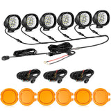 P4 Series | 4 Inch 90W 9000LM Round LED Driving Lights Flood White Pod Lights