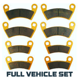 Polaris Ranger 1000/XP 1000/Crew 1000/Crew XP 1000/Crew SP 570/Kinetic 2018-2026 Ceramic Brake Pad Set
