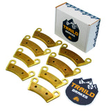 Polaris Ranger 1000/XP 1000/Crew 1000/Crew XP 1000/Crew SP 570/Kinetic 2018-2026 Brass Brake Pad Set