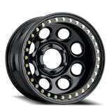 Aluminum Wheels 17x9.5 Rock 8 RT81 Gloss Black Beadlock Raceline Wheels