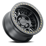 Aluminum Wheels 17x9 Ryno Cast Beadlock RT951B Satin Black Black Beadlock Ring Raceline Wheels