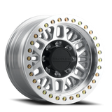 Aluminum Wheels 17x9 Ryno Cast Beadlock RT951M Silver Machined Beadlock Ring Machined Raceline Wheels