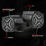 2020-2024 Polaris® RZR PRO Series Phase-2 A-Spec 4-Speaker 200watt System w/MRB4