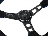 Deep Dish Suede Steering Wheel 13 Inch Diameter PRP Seats
