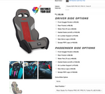 PRP XCR Seats - Pair - Custom for CH