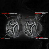 2024-2026 Can-Am® Maverick R, Phase-2 A-Spec 800watt 4-Speaker System