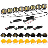 V-ULTRA Series | 3 Inch 108W LED Side Shooter White Pod Lights with Amber DRL
