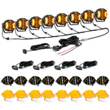 V-ULTRA Series | 3 Inch 108W LED Side Shooter Amber Pod Lights with Amber DRL