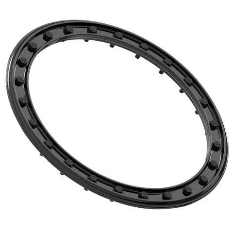 15" R1 BEADLOCK RING - GLOSS BLACK