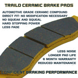 Polaris General 1000/4 1000/XP 1000 2016-2026 Ceramic Brake Pad Set