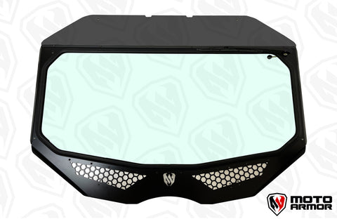 Moto Armor Maverick X3 Vented Full Glass Windshield