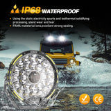(2pcs/set) 9 INCH 270W 37776LM 360-PRO Series Custom Lens Offroad LED Driving Lights+Amber/Black Covers(Optional) for JEEP WRANGLER JL JK TJ