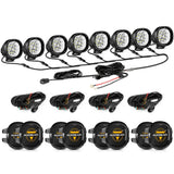 P4 Series | 4 Inch 90W 9000LM Round LED Driving Lights Flood White Pod Lights