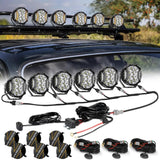 V-ULTRA Series | 5 Inch 172W LED Side Shooter White Pod Lights with Amber DRL