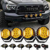 V-ULTRA Series | 5 Inch 172W LED Side Shooter Amber Pod Lights with Amber DRL