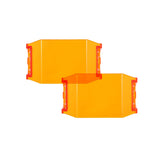 V-MAX Series | 4 Inch 92W 8960LM Spot Beam Side Shooter LED Square Pod Lights with Amber DRL