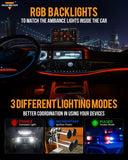 RGB Series 8 Gang (RA80 XL) Switch Panel, Larger Size, Toggle/ Momentary/ Pulsed Mode Supported
