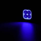 Color Play Series 3 Inch 116W RGB LED Pod Lights Flood Off Road Lights With 8 Backlight Options