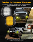 Color Play Series 3 Inch LED Fog Light Kit For Ford Honda Nissan Subaru Acura