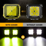 FA Series 4 Inch LED Pod Lights Amber Cover Light Shield Cover