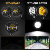 P4 Series 4 Inch Round LED Pod Lights Black Cover Light Shield Cover