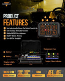 AR Series 6 Gang (AR-600) RGB Switch Panel with APP, Toggle/ Momentary/ Pulsed Mode Supported (One-Side Output))