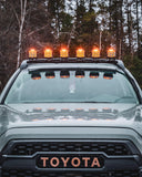 V-MAX Series | 4 Inch 92W 8960LM Spot Beam Side Shooter LED Round Pod Lights with Amber DRL