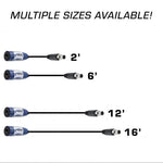 Rugged Radios OFFROAD Straight Cable to Intercom (Select Length)