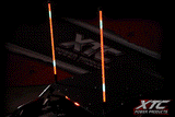 X-LITE 4-ft RGB+W Whip Lights with Red XTC Safety Flags