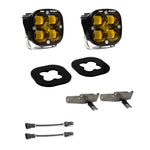 Ford Super Duty (11-16) Fog Pocket Kit SAE Amber Baja Designs