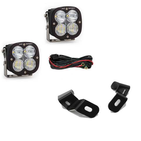 Dodge Ram LED Light Pods For Ram 2500/3500 19-On A-Pillar Kits XL Sport Driving Combo Baja Designs