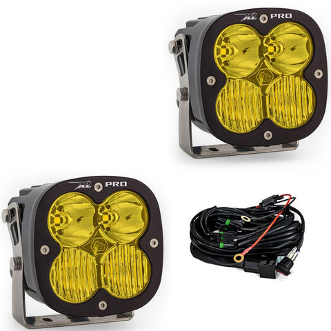 LED Light Pods Amber Lens Driving Combo Pattern Pair XL Pro Series Baja Designs