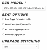 Pair of PRP GT3 Custom Seats JS