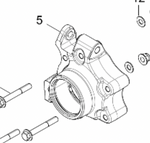 Polaris Wheel Bearing Carrier, Left, Part 5140634