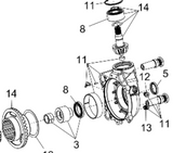 ASM. GEAR HOUSING RING & PINION GEAR Item #: 3236626